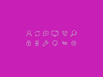 Icon Set design icon line stroke ui