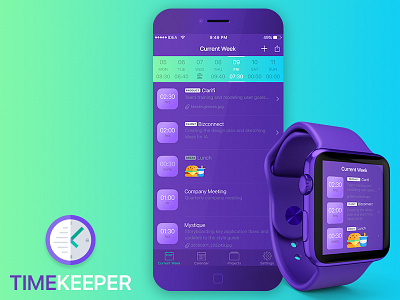 TimeKeeper android app applicaion ios ios watch time timesheet