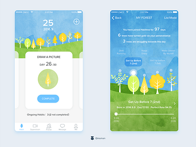 Habitree - Habit Developing APP app habit management time tree