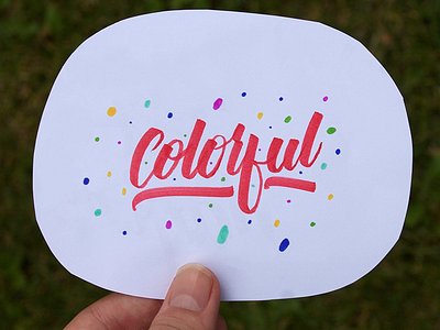 Colorful branding brush calligraphy customtype hand lettering handwriting lettering script type typo typography