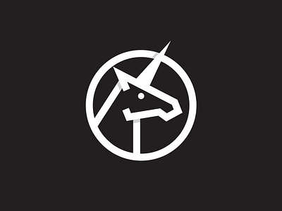 Unicorn3 app branding design flat icon identity illustration line logo mark unicorn vector