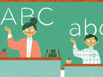 Teaching Teachers black and white classroom editorial illustration limited palette new york times teachers