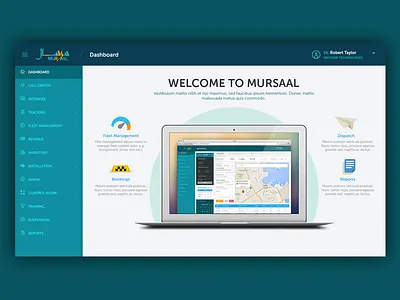 Dashboard UI admin dashboard header icons logo macbook menu ui