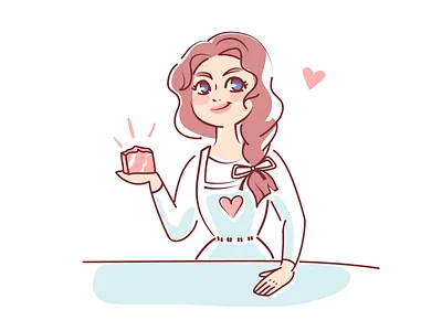 Soap Girl Stickers character girl illustration sticker vector