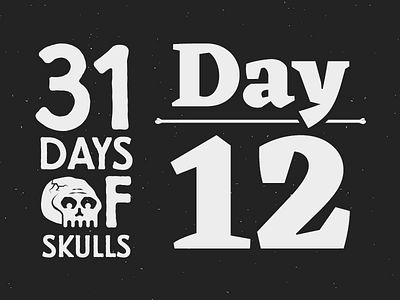 Day 12 - 31 Days of Skulls 31daysofskulls halloween skull