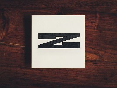 Z 36daysoftype analog hand lettering paper z
