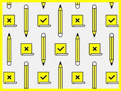 Icons: Creative set icon design icon set icons illustration lineart outlines pattern pattern design pen postit stripes vector