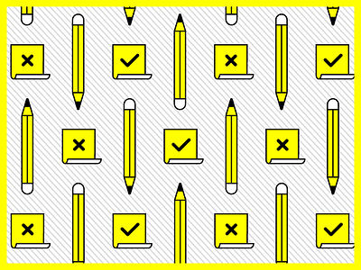 Icons: Creative set icon design icon set icons illustration lineart outlines pattern pattern design pen postit stripes vector