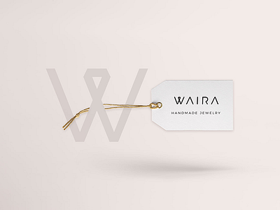 Waira - Logo black branding jewelry logo logotype pattern tag