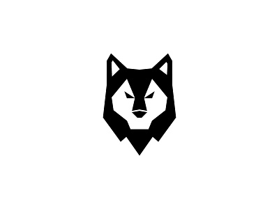 Wolf black brand geometric icon identity jeans logo logo design wild wolf