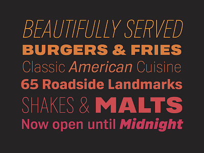 Sonic Sans (Custom typeface for Sonic Drive-In) custom font fonts restaurant sonic drive in typeface