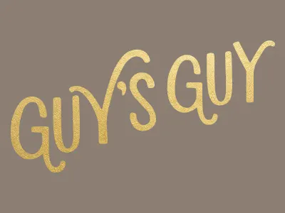 Guys Guy design foil gold graphic design greeting card hand lettering illustration lettering vector