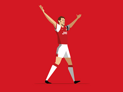 Arsenal player illustration arsenal football illustration player soccer tony adams vector