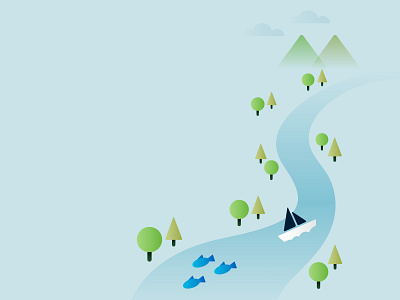 River illustration 1 illustration river subtle vector water