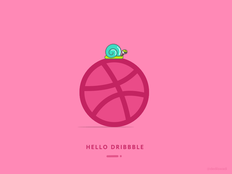 My First Shot dribbble first shot snail