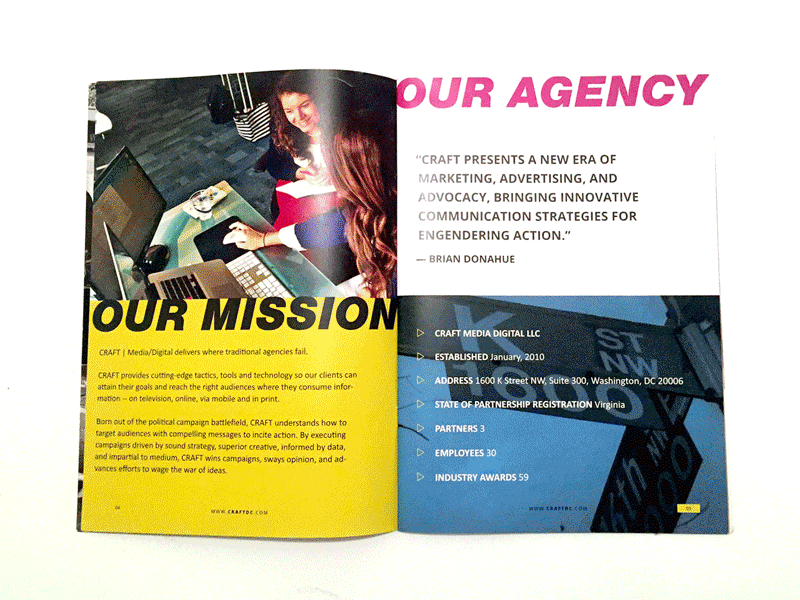 Promotional zine editorial graphic design print design