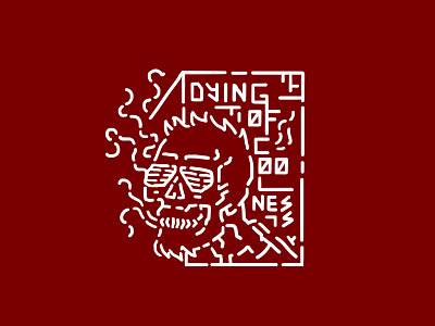 Dying of Coolness cool design illustration line photoshop skull smoke wacom