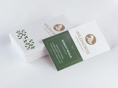 Wild Horse Tea: Business Card v1 branding energy herbal horse packaging tea west wild