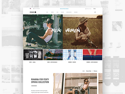 Stance Redesign design ecommerce pdp plp redesign replatform responsive stance ui ux web