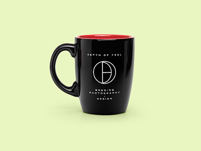 Depth of Feel Concept 03 circle concept icon identity lines logo mark minimal mug symbol thin