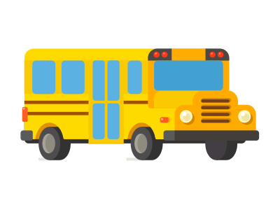 Bus animation animation bus cartoon drive flat motion school transport vector vehicle