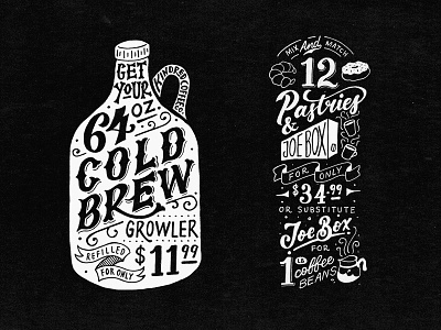 Handmade Cafe Posters cafe coffeeshop design lettering vintage