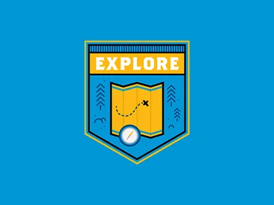 Explore Badge 2016 adventure badge compass explore map nature slcpl ssc