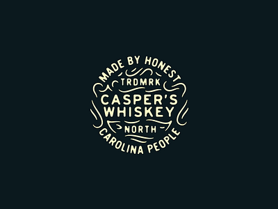 Casper's Whiskey Alternative badge casper design whiskey