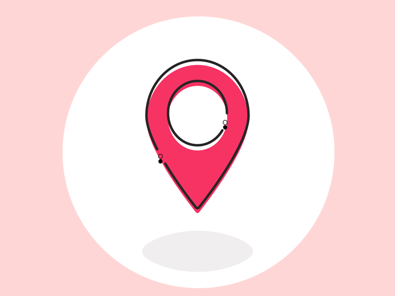 Pin gif illustration location pin