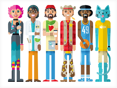 Graphic Avatars avatars characters graphic vector vonster