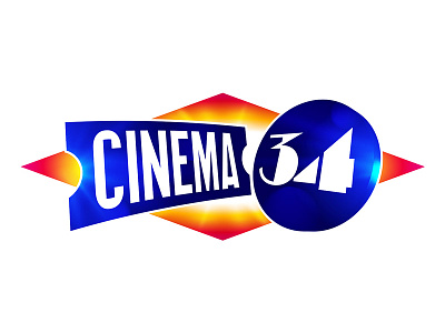 Cinema 34 age cinema deco golden hollywood movies projector screen silver theater theatre