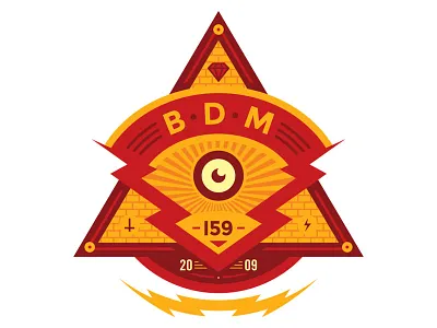 BDM Hat Logo badge branddevelopment branding camp design graphic logo youtube