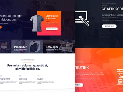 Printing, Giftware company Website clothes colors design giftware norway printing product shop slider web