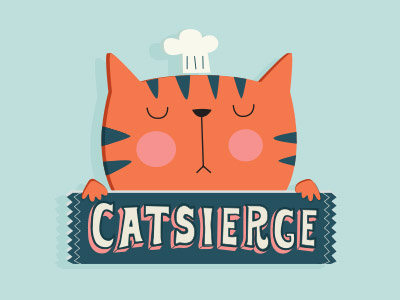 Smug Cat animal cat chef cute illustration lettering smug