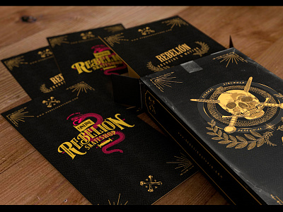 Business cards box branding cards mockup rebellion