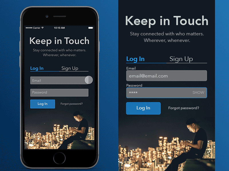 Daily UI 001- Log In