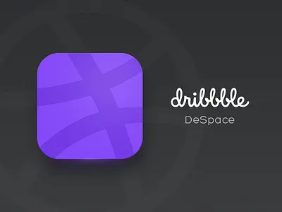 Dribbble DeSpace icon app despace dribbble icon logo ui