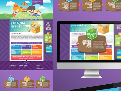 Mymessybox Branding box boy characterdesign children craftwork cute flyer girl graphic design mymessybox website
