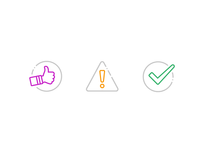 Dialog Icons dialog error icon iconography illustration line success ui