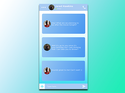 013 013 birthday color dailyui directmessage fun interface message ui ux