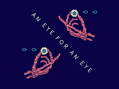 The Day The World Went Blind eye hand revenge skeleton tear