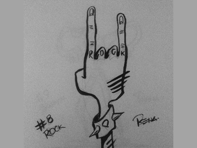 Inktober - Day 8 - Rock inktober intober2016