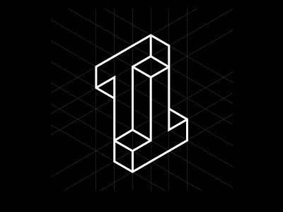 Tatiane Tavares brand geometric impossible object logo