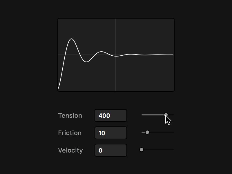 Spring Curve Editor animation curve framer framerjs spring