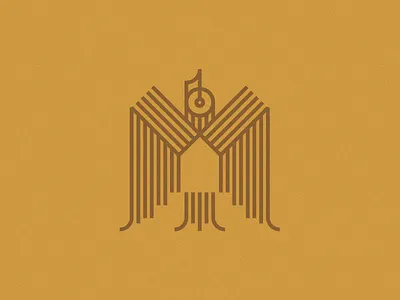 Burd bird eagle flight house logo