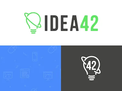 Idea42 Branding branding identity logo pattern software tech