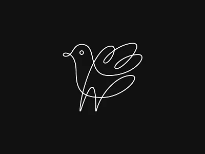 The Infinite bird brand brandmark creativity identity japan logo logotype minimal monoline symbol