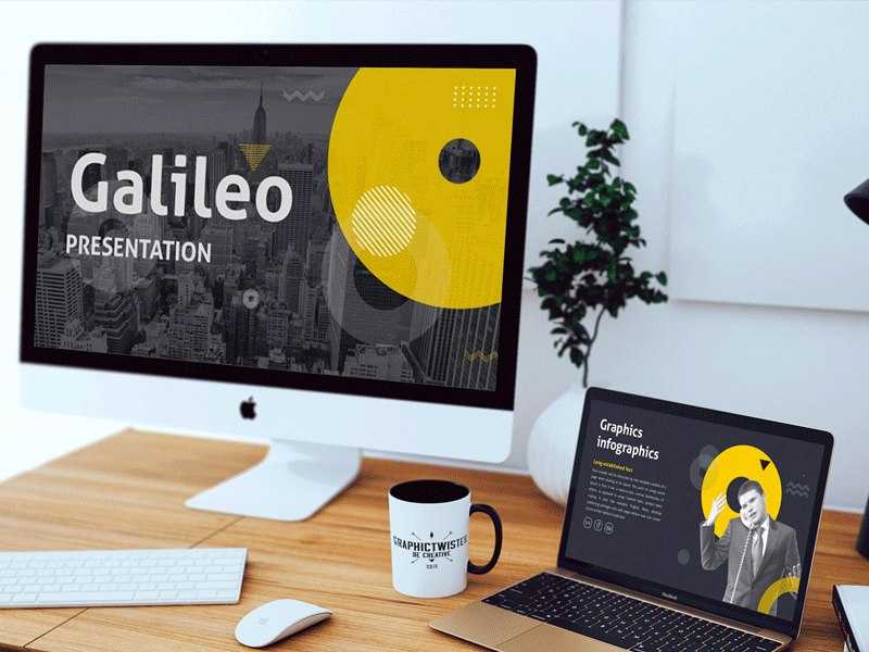 Galileo presentation template infographic keynote powerpoint presentation slide template