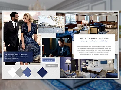 Washington DC Hotel Website Mood Board design hotel mood board washington dc website