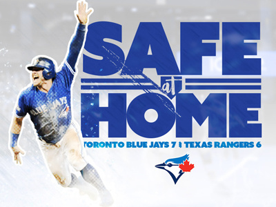 Safe at Home alds blue jays mlb texas rangers toronto